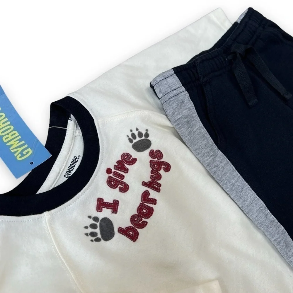 GYMBOREE Outfit I Give Bear Hugs‎ Tee & Pants 6-12 months New